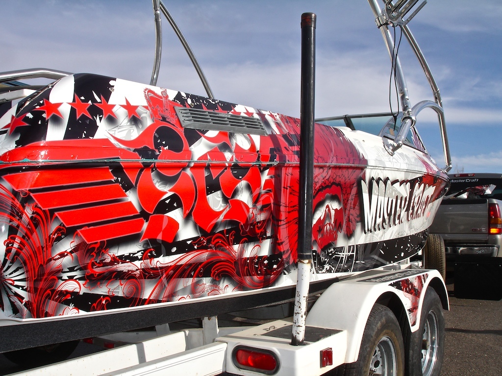 Custom SCS MasterCraft Boat Wrap · SCS Wraps