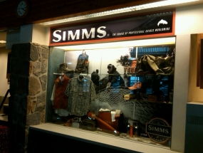 Simms Airport product display - Bozeman