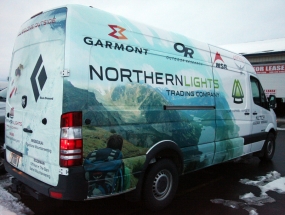 Northern Lights Service Van Wrap