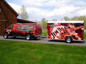 Clintons Jim Beam van wrap