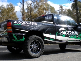Hagerman Roofing GMC wrap