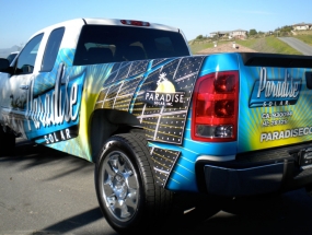 Paradise Solar Truck Wrap 