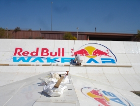 Red Bull wake lab car warp