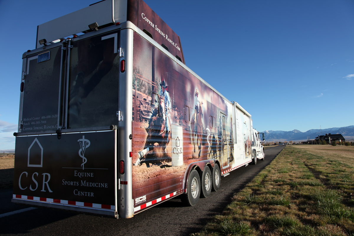 Rear trailer wrap - Copper Spring Ranch