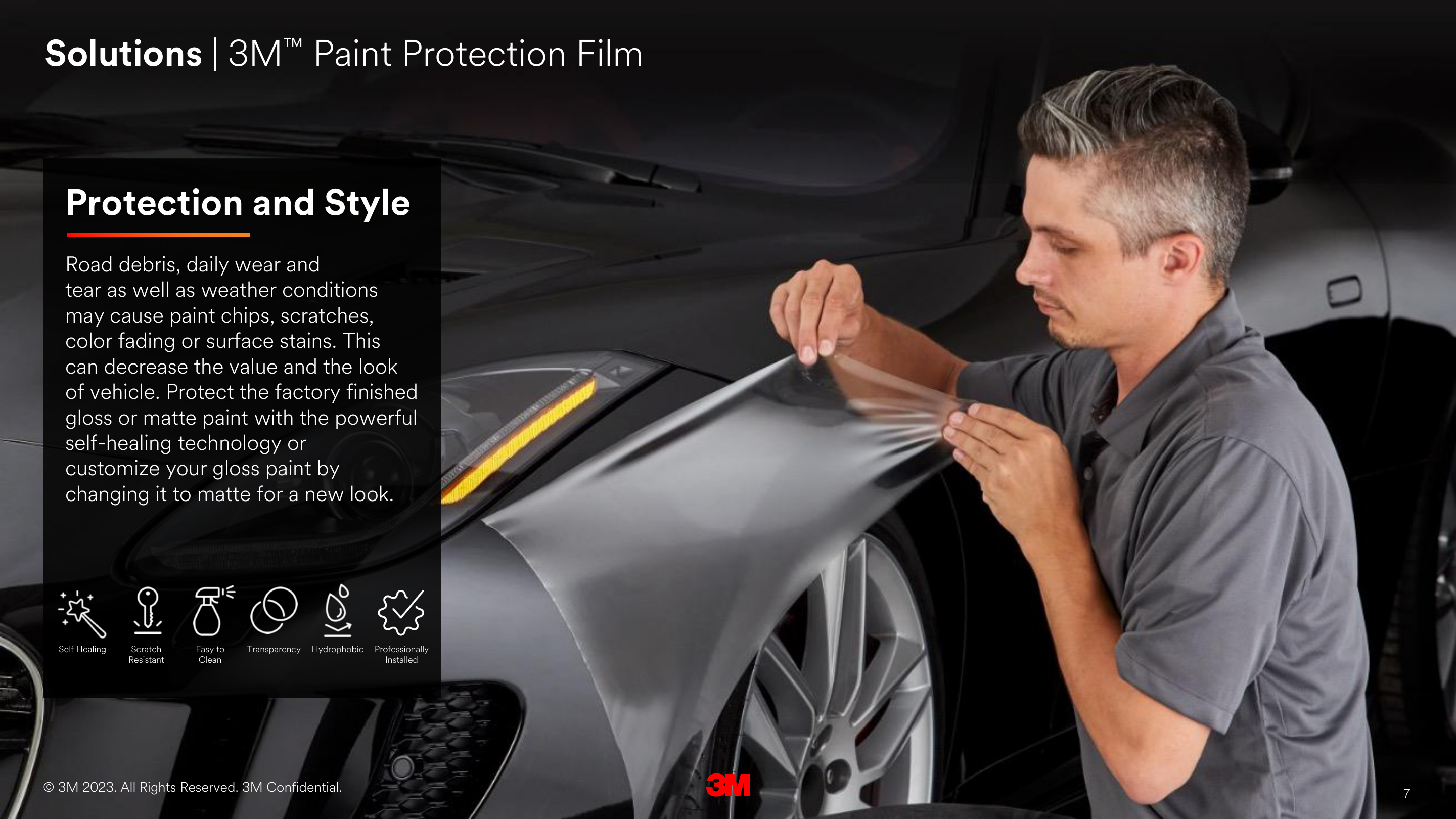 3M Paint Protection Film Pro Shop display materials