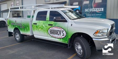 Harveys Plumbing Truck Wrap