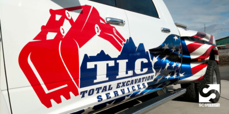 TLC Excavation Fleet Graphics and Branding