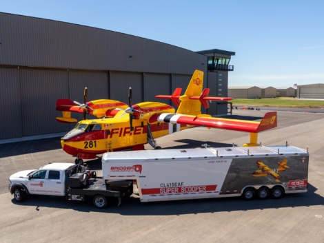 CL-415EAF and Support Trailer