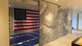 Interior Design - Map Wall Wrap