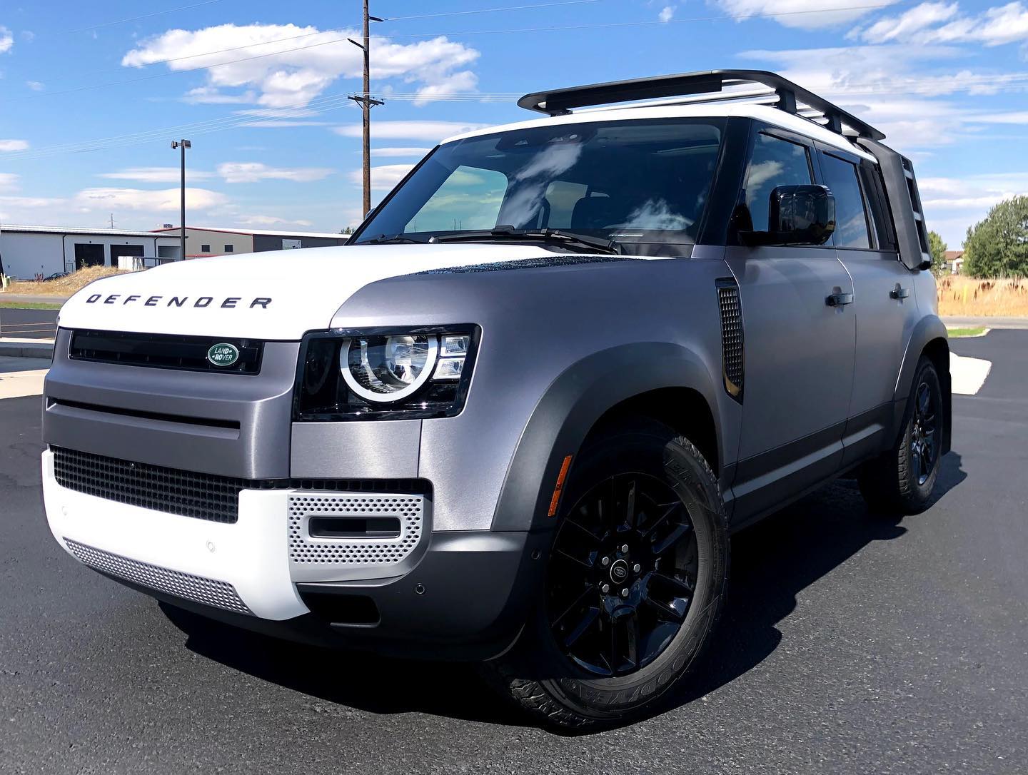 Defender with matte green color change